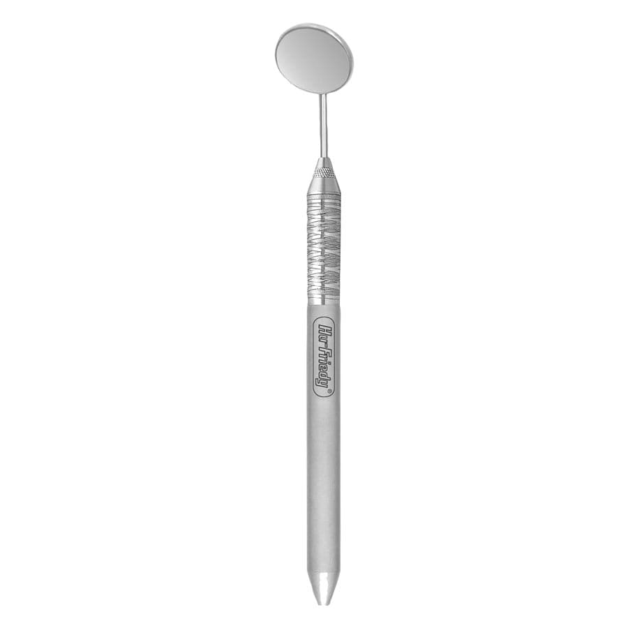 Hu-Friedy European Mirror Handle, Simple Stem, #6, Satin Steel, MHE6 thumbnail 5