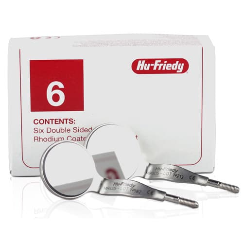 Hu-Friedy Cone Socket Front Surface Mouth Mirror, Double-Sided, #4 Rhodium-Coated, 22mm, 6/Pk, MIR4DS/6 thumbnail 10