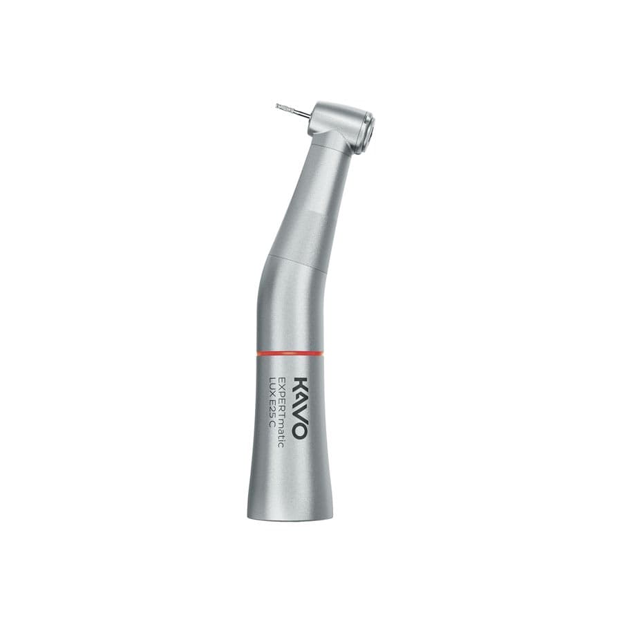 KaVo EXPERTmatic E25C Contra Angle Attachment, 1:5 Speed Increasing, Friction Grip Push-Button Autochuck, 3-Port Spray, Non-Optic, 1.007.5551 thumbnail 4