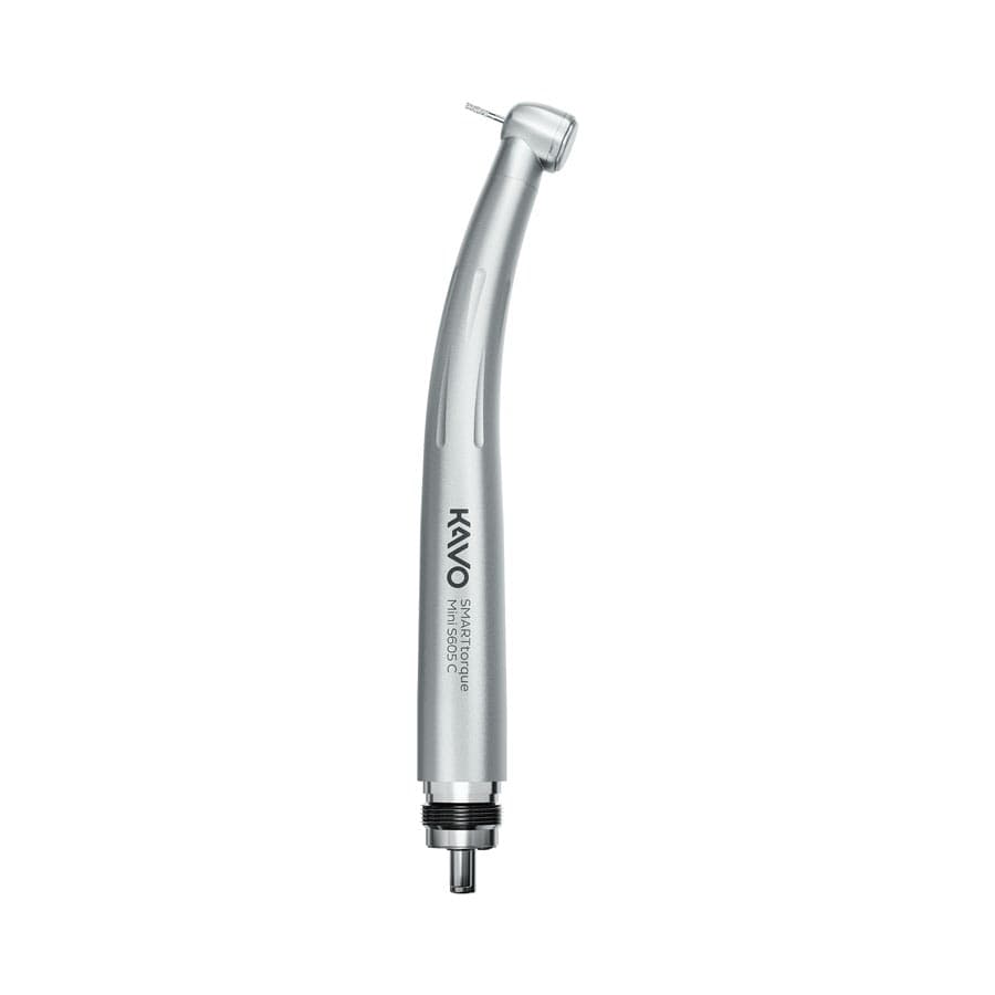 KaVo SMARTtorque Mini S605 C High-Speed Air Handpiece, Contra Angle, Push-Button Autochuck, Mini Head, Non-Optic, 1 Spray, 4-Hole, 1.008.1645 thumbnail 5