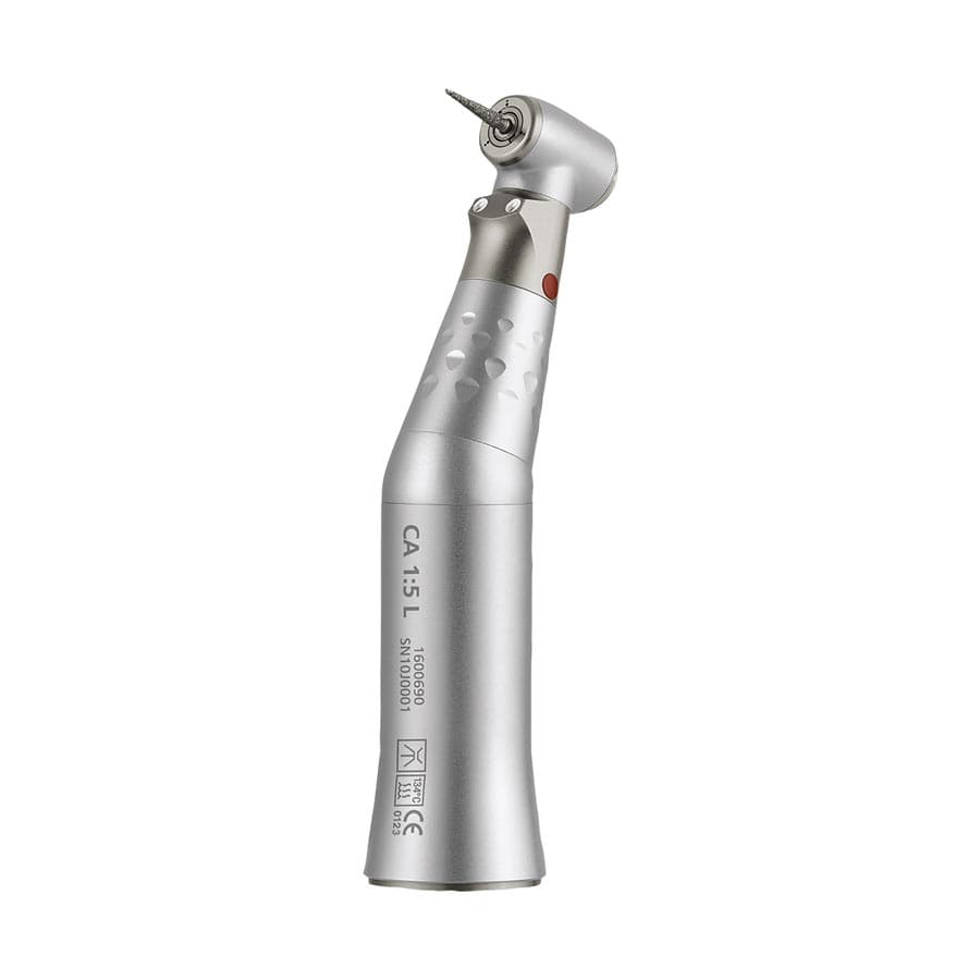 Bien Air Micro-Series CA 1:1 L Contra Angle Air Handpiece, Autochuck Push Button, Multi-Strand Optical Glass Light, 1600691-001 thumbnail 3
