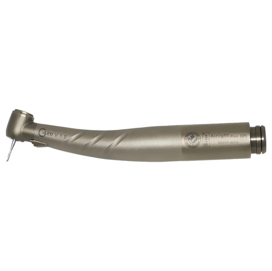 Beyes AirLight M800 Plus High-Speed Air Handpiece, Mini Head, Push-Button Autochuck, Direct LED, Triple Spray, Titanium, Beyes PD Backend, HP6018P thumbnail 3