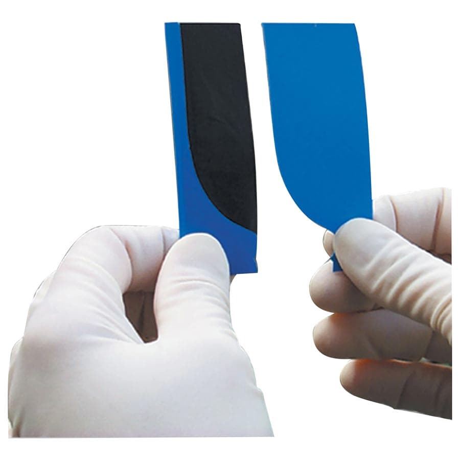 TrollFoil Double-Sided Articulating Foil, Blue, 8 Microns, Pre-Mounted, 3" x 3/4", 100/Pk, 12000101 thumbnail 10