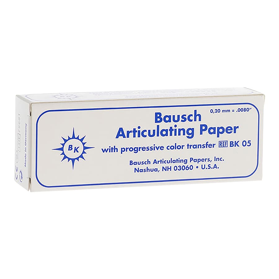 Bausch Articulating Paper Straight Booklets, 200 Microns, Blue, 300/Pk, BK-05 thumbnail 10