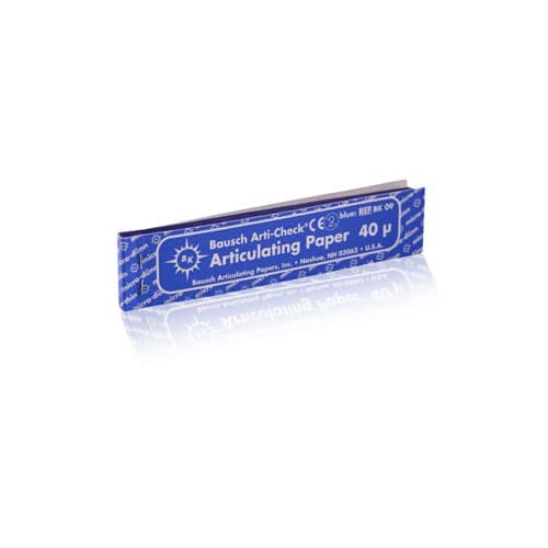Bausch Arti-Check Articulating Paper Strips, Straight Booklets, 104 x 20 mm, 40 Microns, Blue, 200/Pk, BK-09 thumbnail 10