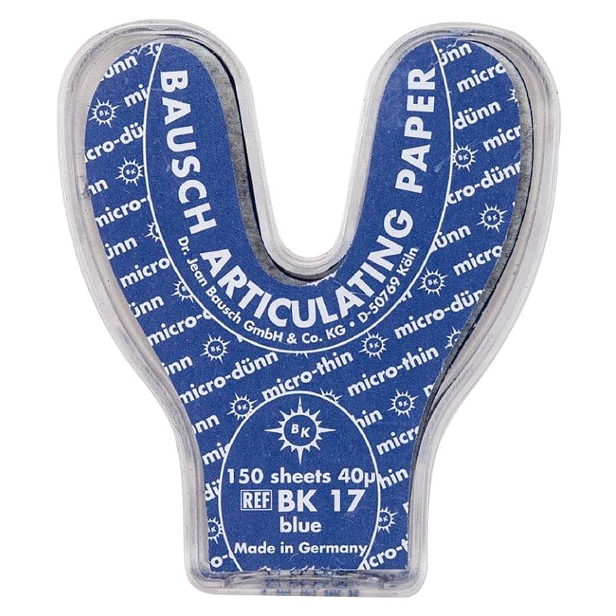 Arti-Check Micro-Thin Articulating Paper, Horseshoe, 40 Microns, Blue, 150/Pk, BK17 thumbnail 10