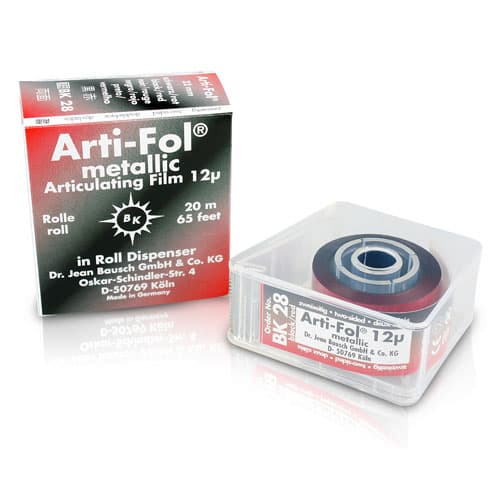 Arti-Fol II Metallic Two-Sided Articulating Film, 12 microns, 22 mm x 20 m, Black/Red, 1 Roll/Pk, BK28 thumbnail 10