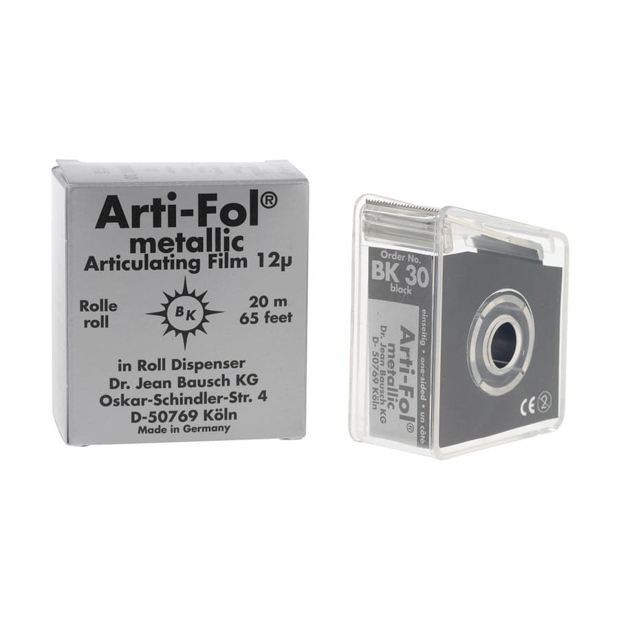 Arti-Fol Metallic Articulating Film, One-Sided, 12 Microns, 22 mm x 20 m, Blue, in Dispenser, BK-33 thumbnail 6