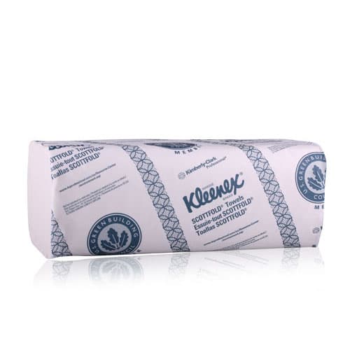 Kleenex Premiere Scottfold Multifold Paper Towels, 9.4" x 12.4", White, 3000/Case (120/Pack, 25 Packs/Case), 13254 thumbnail 3