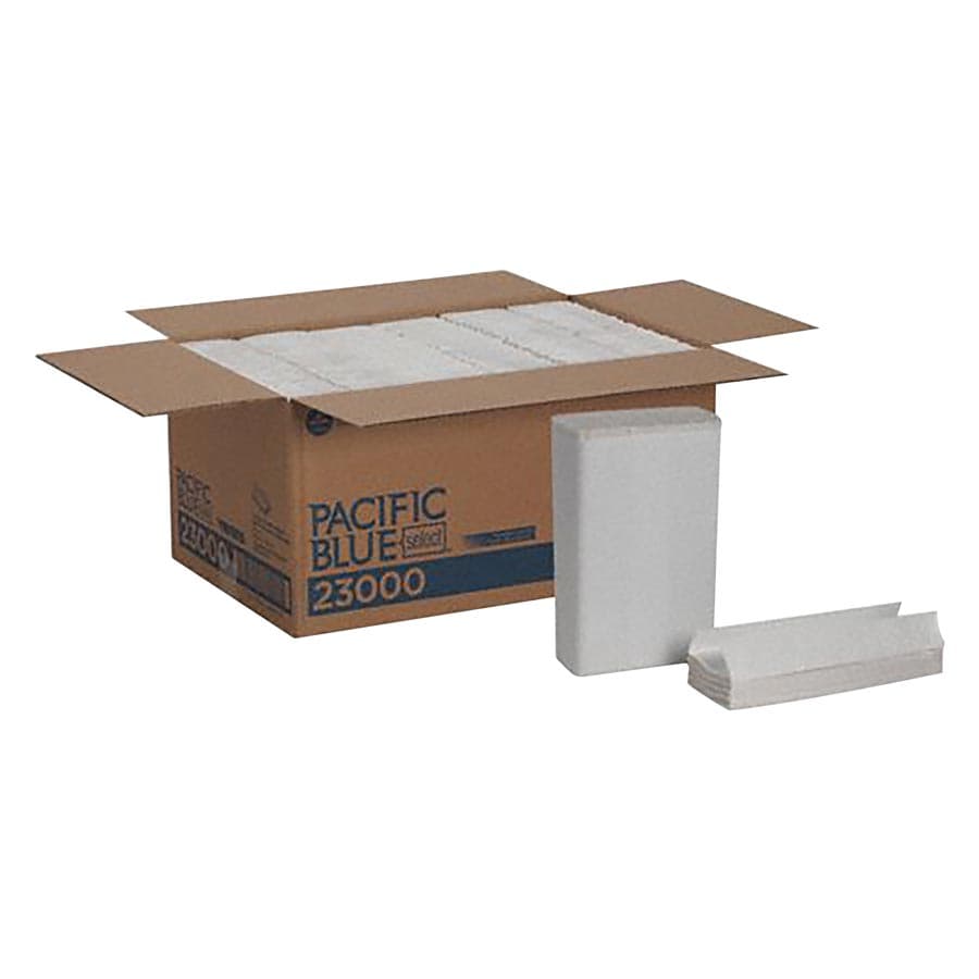 Georgia-Pacific Signature 2-Ply Premium C-Fold Paper Towels, White, 10.1" x 13.2", 1440/Case (12 packs of 120), SKU 23000 thumbnail 3