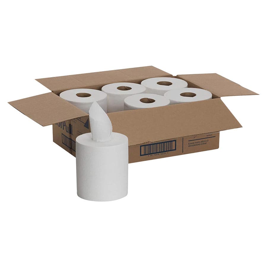 Georgia Pacific SofPull Premium Centerpull Paper Towels, 1-Ply, White, 7.8" x 15", 320 Sheets/Roll, 6 Rolls/Case thumbnail 4
