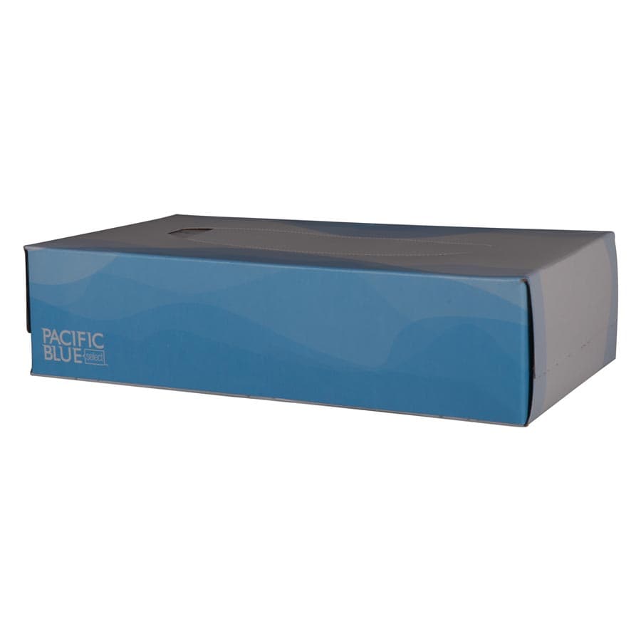 Georgia-Pacific Pacific Blue Select 2-Ply Facial Tissue, 7.5" x 8.4", White, 100 Sheets/Box, 30 Boxes/Case (48100) thumbnail 5