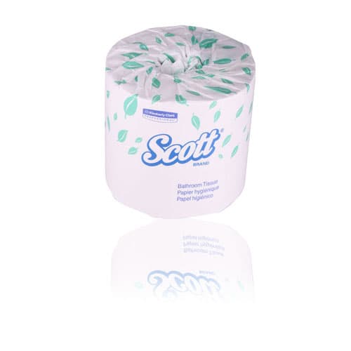 Scott 1-Ply Bathroom Tissue, 80 Rolls/Case, Item 05102 - Scott Bathroom Tissue 1Ply 80 Rolls/Case 05102 - Image 1