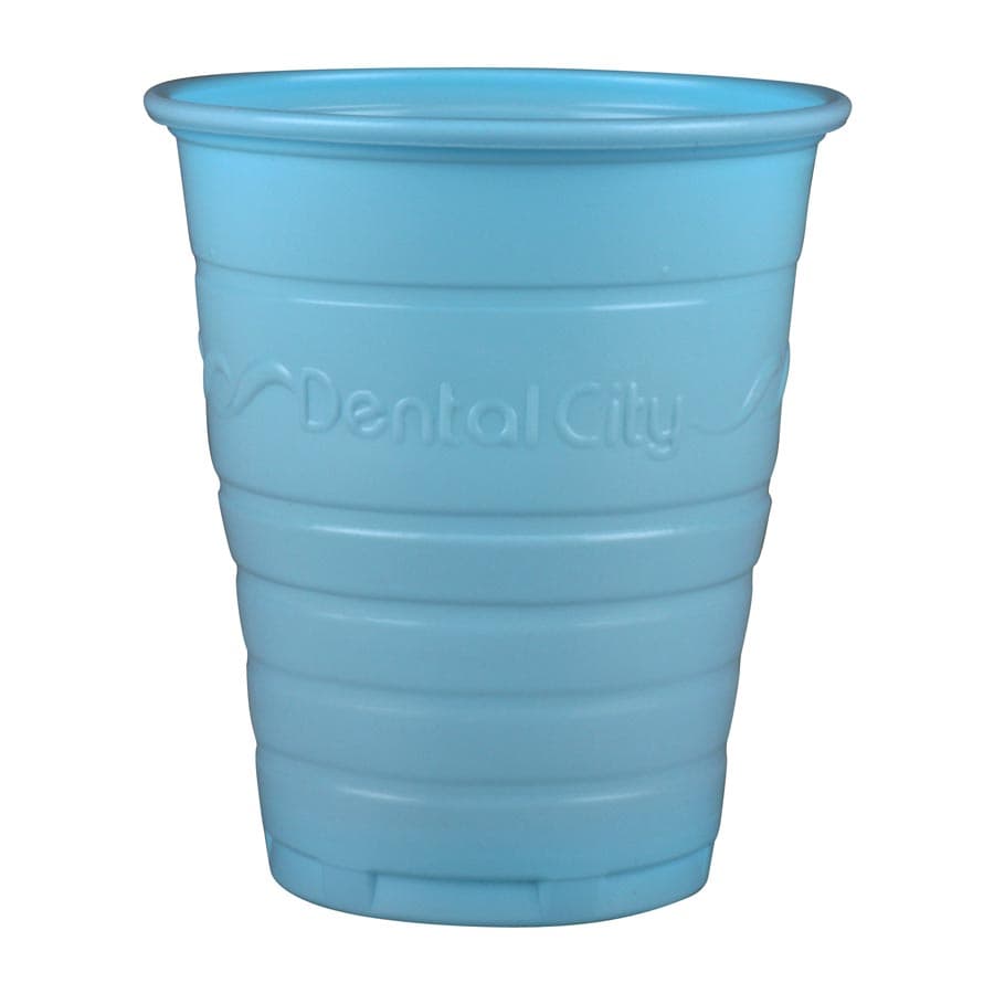 Dental City Disposable Drinking Plastic Cups, 5 oz, Blue, 1000/Case - Dental City - 5oz Disposable Drinking Plastic Cups 1000/Case - Image 1