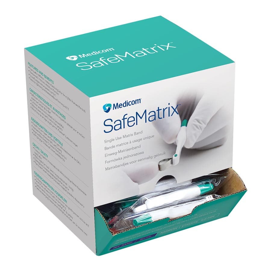 Medicom SafeMatrix Single-Use Matrix Bands, Narrow 4.5mm, Green, 50/Box, 30050 thumbnail 19