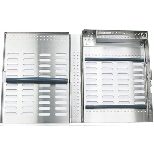Thompson Instrument Cassettes, 9-Instrument Single Rack, Stainless Steel, Silver, 6" W x 8" L x 1-3/16" H, 3-085109 thumbnail 13