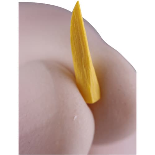 Wizard Anatomical Wedges, Medium, Yellow, Birch Wood, 400/Box, WW-AM-M-400-YEL5 thumbnail 5