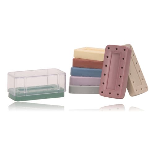 Zirc Magnetic Bur Block Cover, 14-Hole, 1" High, Clear Plastic, Standard, 50Z404 thumbnail 11