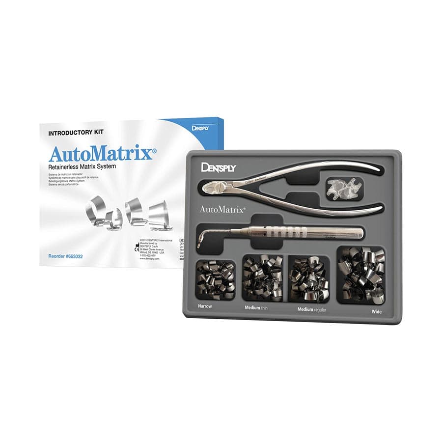 Dentsply Sirona AutoMatrix Retainerless Matrix System Introductory Kit, 96 Assorted Bands, Automate III Tightening Device, Snippers, 663032 thumbnail 19