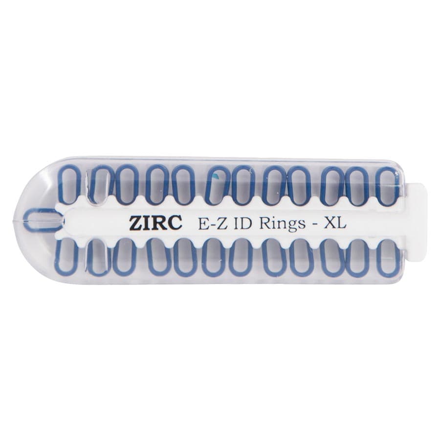 Zirc E-Z ID Instrument Rings XL, Midnight Blue, 25/Pk, 70Z000T thumbnail 3