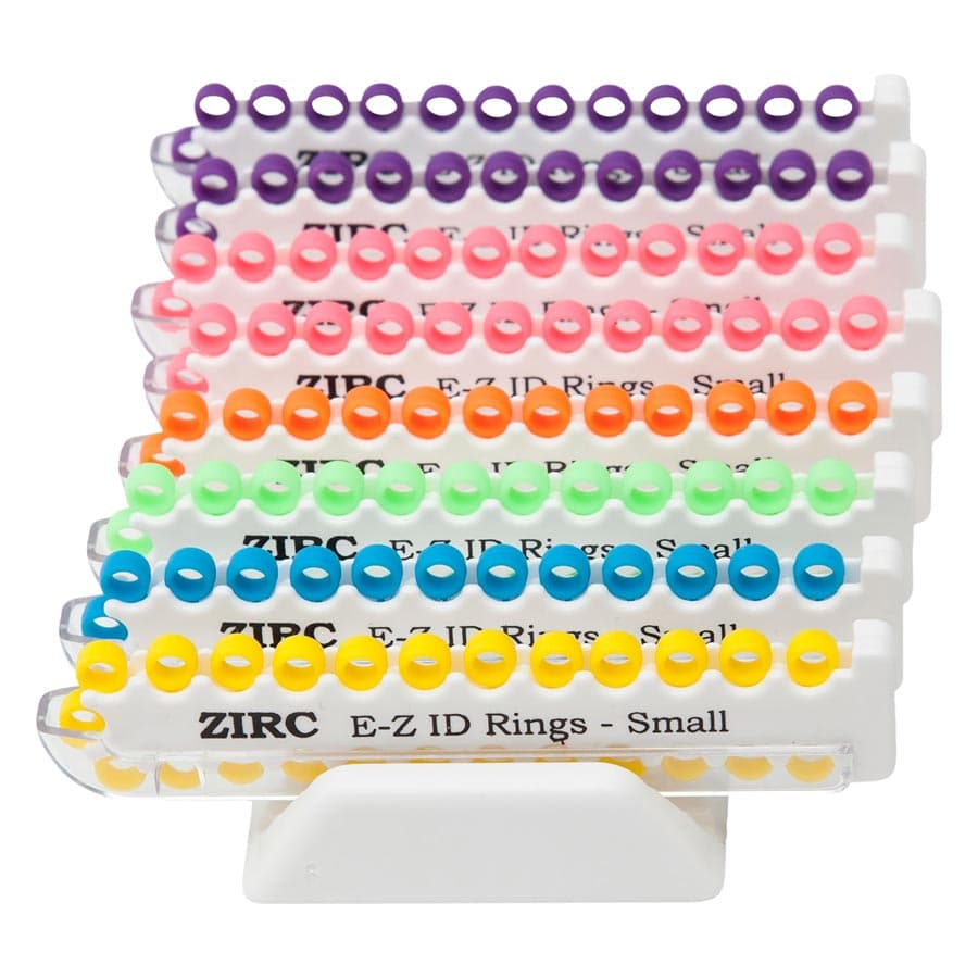 Zirc E-Z ID Instrument Rings, Small 1/8" Assorted Neon, 200/Pk, 70Z110 thumbnail 6