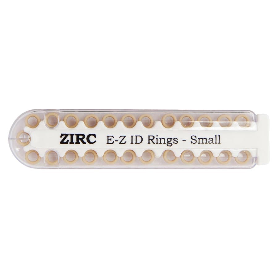 Zirc E-Z ID Instrument Rings, Small, Beige, 1/8" Diameter, 25/Pkg, 70Z100G thumbnail 3