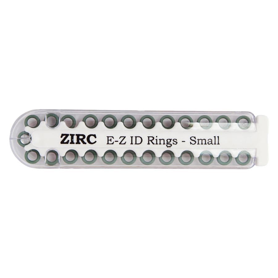 Zirc E-Z ID Rings Small, Green, 1/8" Diameter, 25/Pack, 70Z100-D thumbnail 2