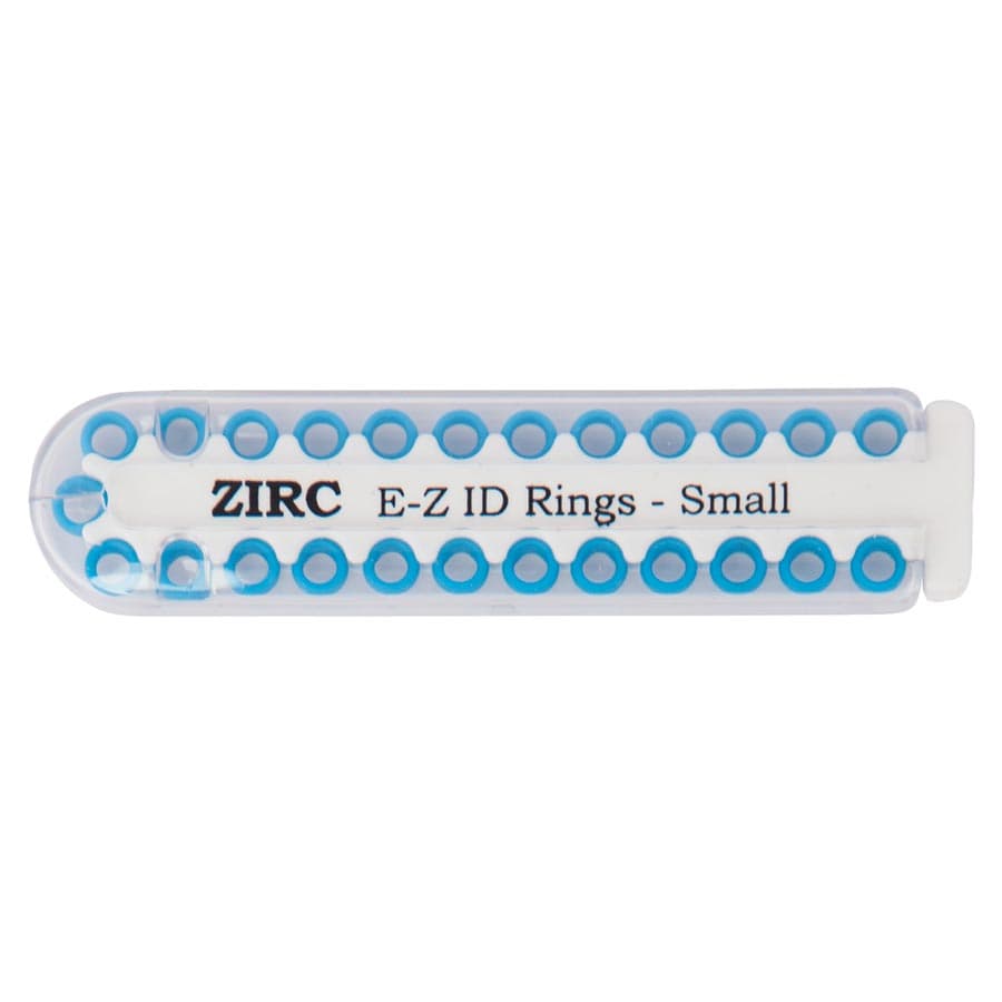 Zirc E-Z ID Instrument Rings, Small, Neon Blue, 25/Pack, 70Z100N thumbnail 6