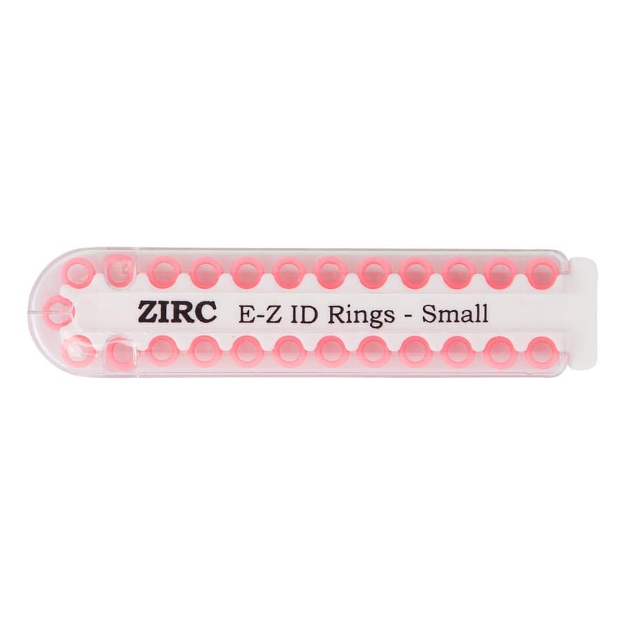 Zirc E-Z ID Instrument Rings, Small, Neon Pink, 1/8" Diameter, 25/Pack, 70Z100S thumbnail 5