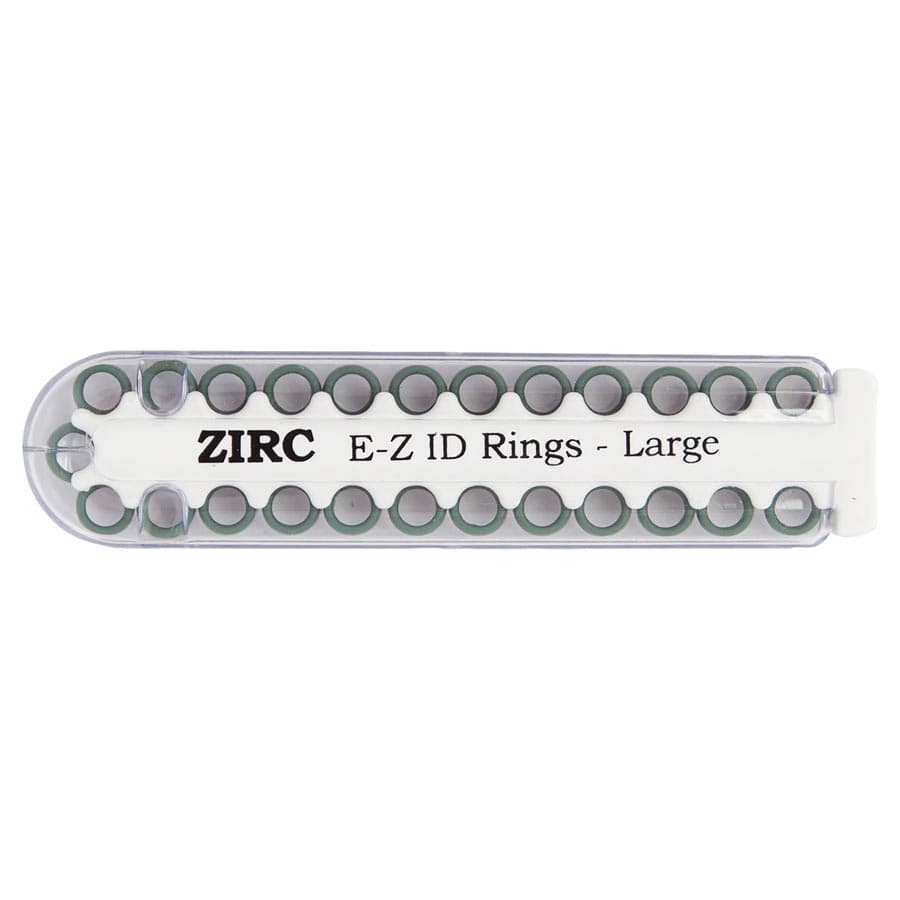 Zirc E-Z ID Rings, Large, Green, 25/Pkg, 70Z200D thumbnail 3