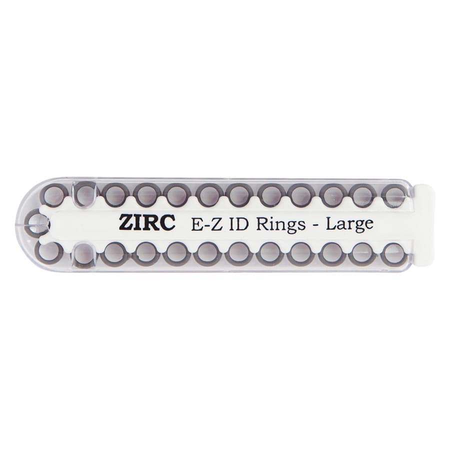 Zirc E-Z ID Instrument Rings, Large, Gray, 25/Pack, 70Z200I thumbnail 4