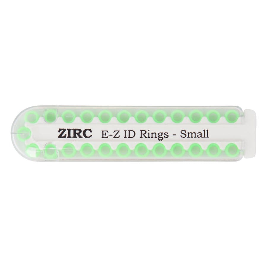 Zirc E-Z ID Instrument Rings, Large, Neon Green, 25/Pack, 70Z200P thumbnail 5