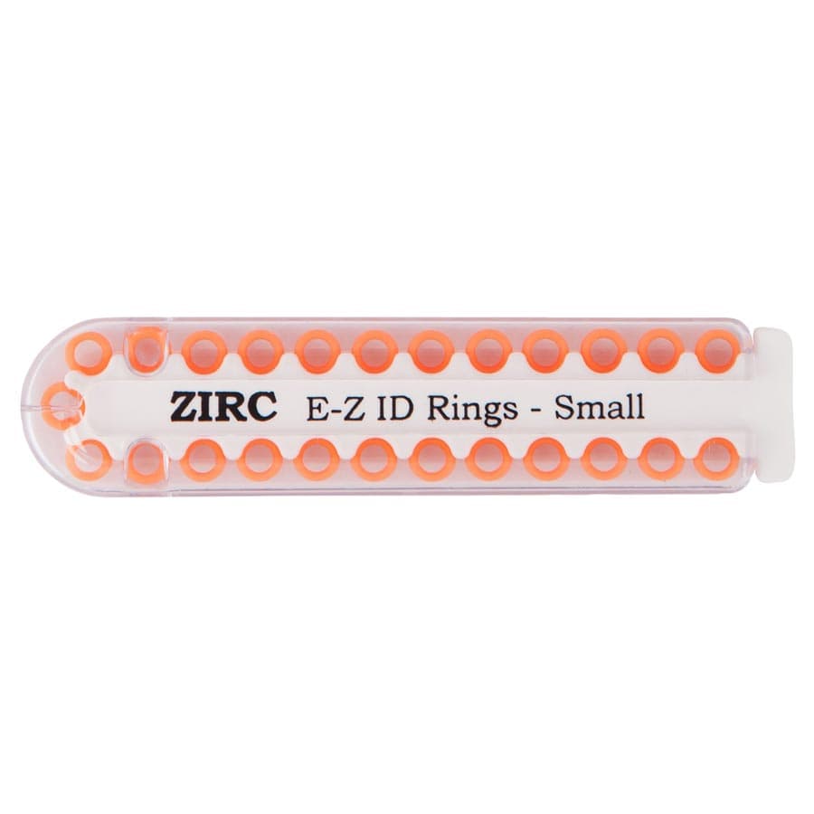 Zirc E-Z ID Instrument Rings, Large, Neon Orange, 1/4" Diameter, 25/Pack, 70Z200Q thumbnail 5