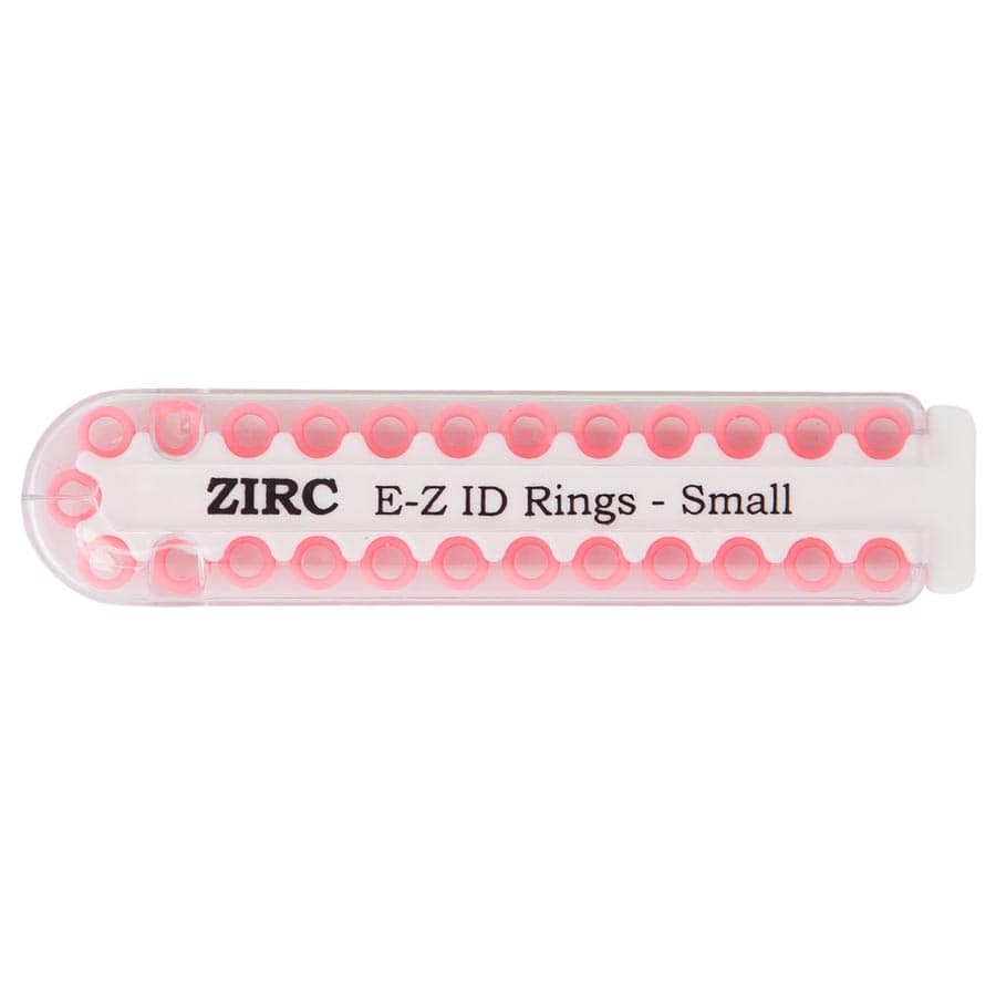 Zirc E-Z ID Instrument Rings, Large, Neon Pink, 25/Pack, 70Z200S thumbnail 5