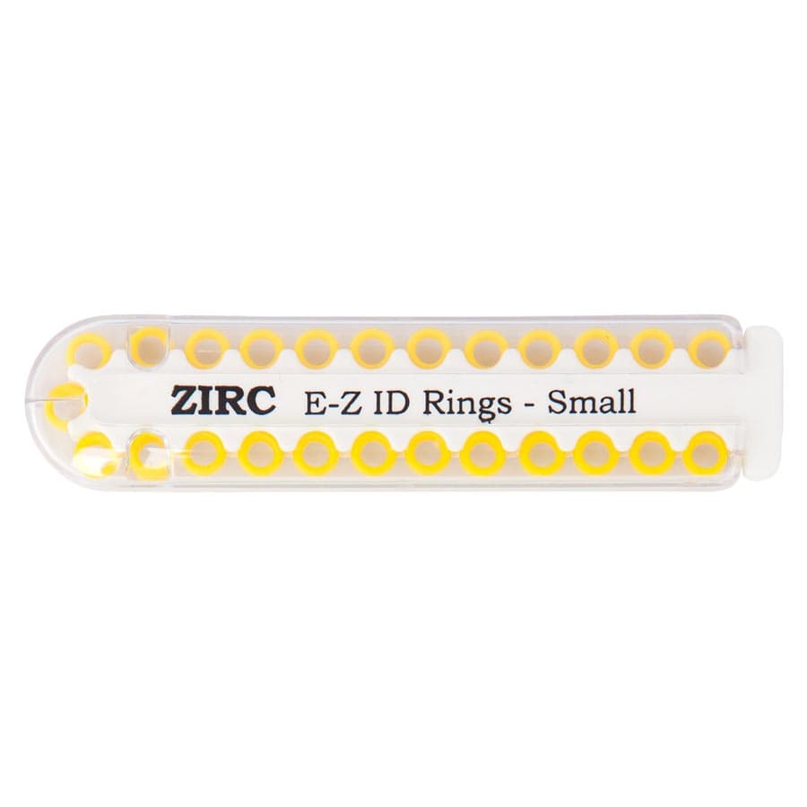 Zirc E-Z ID Instrument Rings, Large, Neon Yellow, 25/Pack, 70Z200O thumbnail 5