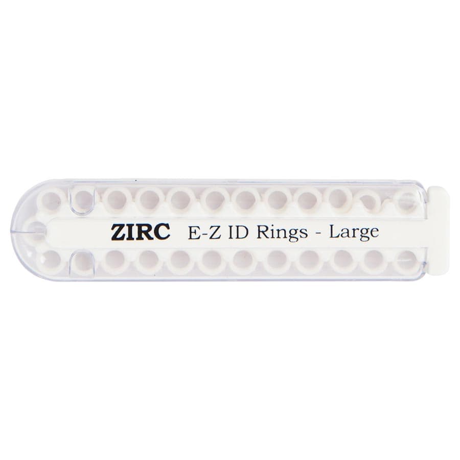 Zirc E-Z ID Instrument ID Rings, Large, White, 25/Pkg, 70Z200A thumbnail 4