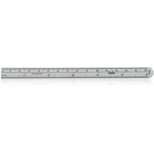 Flexible Stainless Ruler 6" x 1/2", Graduated, 1/32" and mm, 18-660 thumbnail 3