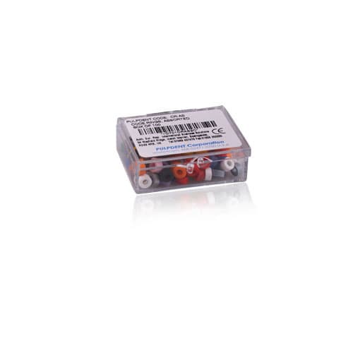 Pulpdent Silicone Code Rings, Standard Size, Brown, 1/8" ID x 1/8" Wide, 100/Box, CR8 thumbnail 4