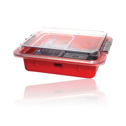 Hu-Friedy IMS Signature Series Complete Tub Set, Red, 12 3/4" x 11 3/16" x 4", IMS-1400 thumbnail 4
