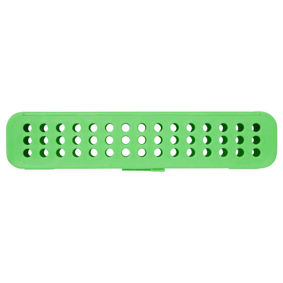 Zirc Compact Steri-Container, Neon Green, 7-1/8" x 1-1/2" x 1-1/2", Holds 8-12 Instruments, 1/Pk, 50Z905P thumbnail 5