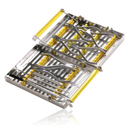 Hu-Friedy IMS Signature Series Double-Decker Orthodontic Cassette, Yellow, 20-Instrument, IM5205-OR thumbnail 2