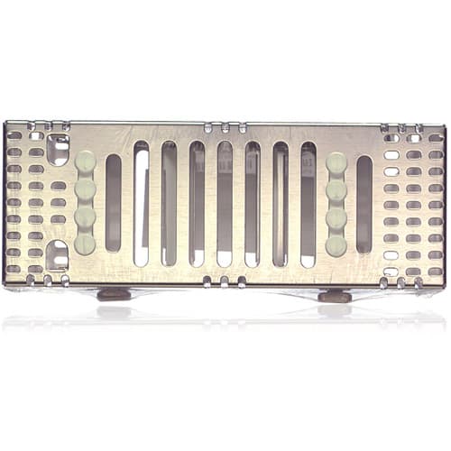 Hu-Friedy IMS Signature Series Double-Decker 8-Instrument Cassette, Orange, 3" x 8" x 1.5", 1/Pkg thumbnail 4