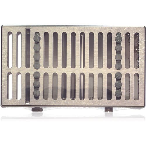 Hu-Friedy IMS Signature Series Double-Decker Cassette, 14-Instrument, Two-Tier, Gray, 1/Pk, IM9141 thumbnail 5