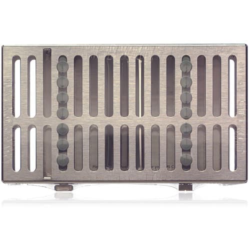 Hu-Friedy IMS Signature Series Double-Decker Small Orthodontic Cassette, Gray, 4.5" x 8" x 1.5", IM9141-OR thumbnail 3