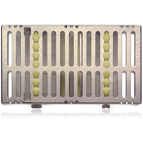 Hu-Friedy IMS Signature Series Double-Decker Small Orthodontic Cassette, Yellow, 4.5" x 8" x 1.5", IM9145-OR thumbnail 3