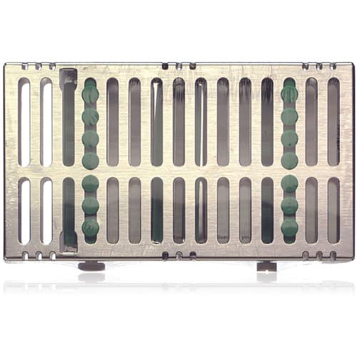 Hu-Friedy IMS Signature Series Double-Decker Cassette, 14-Instrument, Two-Tier, Green, 1/Pk, IM9149 thumbnail 5