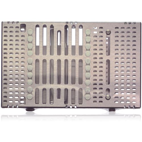 Hu-Friedy IMS Signature Series Double-Decker Instrument Cassette, 20-Instrument Capacity, 6" x 9.7" x 1.5", White, IM9202 thumbnail 2