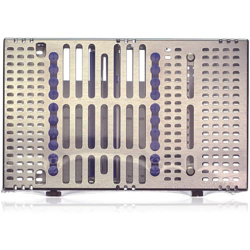 Hu-Friedy IMS™ Signature Series® Double-Decker® Cassette, 20 Instrument Capacity, 6" x 9.7" x 1.5", Blue, IM9208 thumbnail 2