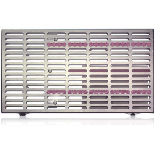 IMS® Signature Series® Oral Surgery Cassettes, Purple, 8" x 14.5" x 1.25", Stainless Steel with Silicone Rails, Single thumbnail 4