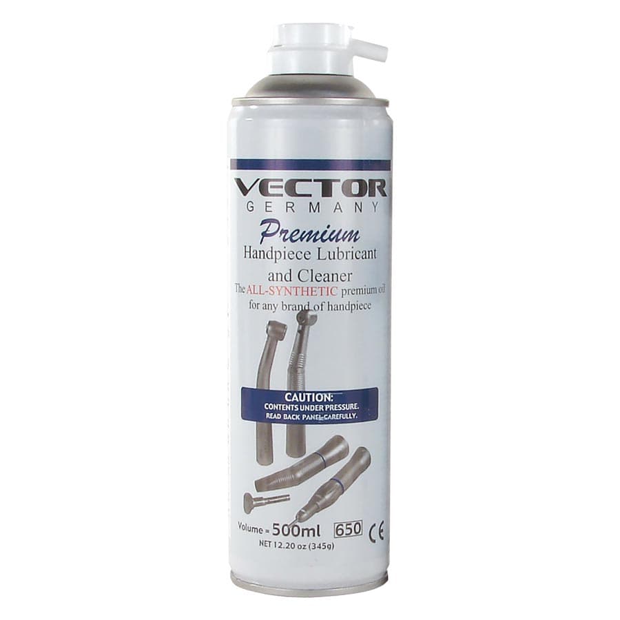 Vector Hi-Performance Lubricant Spray, All-Synthetic Oil for Handpieces, 500ml Can, VL-S thumbnail 5